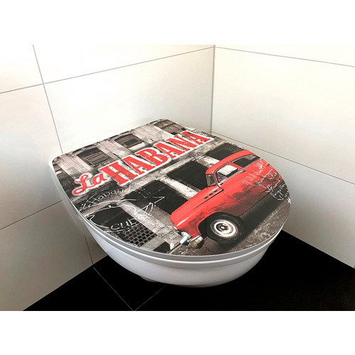 ADOB WC-Sitz Habana mit Absenkautomatik in Bunt, oval aus Kunststoff - Bild 2