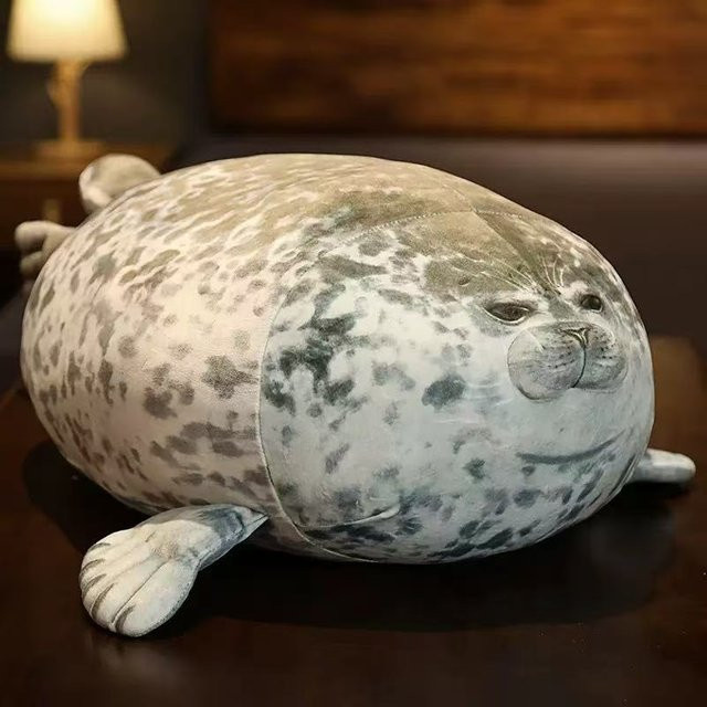 Yiran toy Wütendes Blob-Robben-Kissen, Seelöwen-Puppe, Plüschtier, 30cm - Bild 1