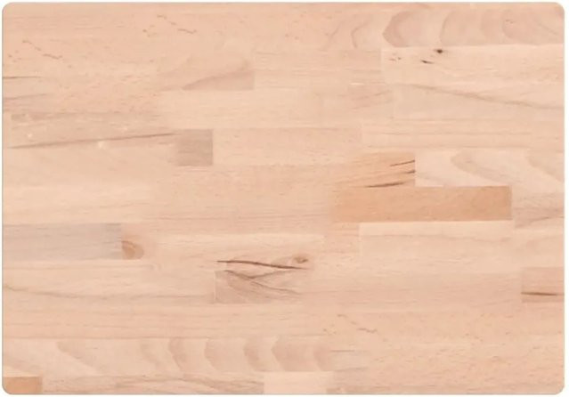 vidaXL Schneidebrett aus Massivholz Buche in Braun B/T/H: 50 x 35 x 4 cm - Bild 1
