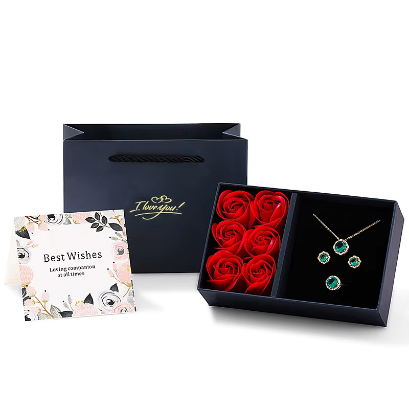 Velishy Schmuck-Set, Ring, Ohrringe, Anhänger, Halskette - Bild 2