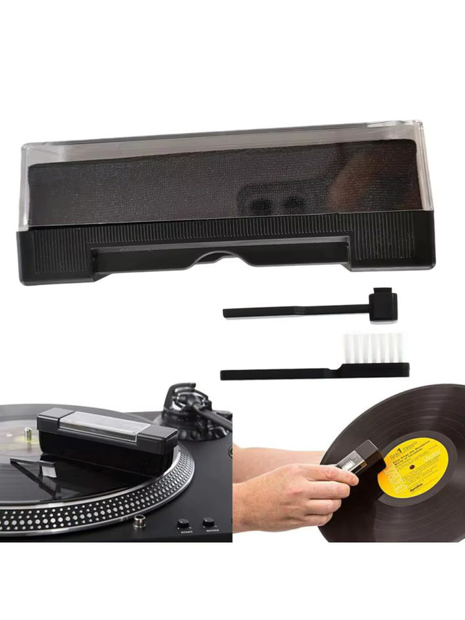 APWIKOGER 3-teiliges Vinyl-Reinigungsset für Schallplatten in Schwarz - Bild 6