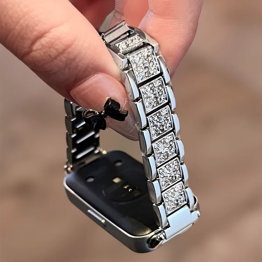 CHIICSMART Uhrenarmband Edelstahl, Diamant, Silber, Damen - Bild 3