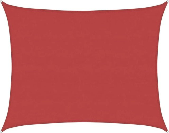 Furnicato Sonnensegel aus HDPE in Rot, Rechteckig, B x T: 700 x 600 cm - Bild 1