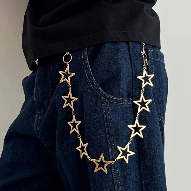 IngeSight.Z Stern Kette, Silber, Unisex, Punk - Bild 1