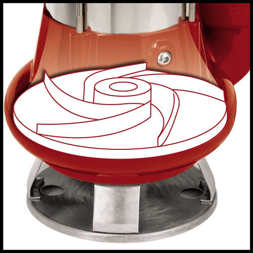 Einhell Schmutzwasserpumpe GC-DP 1340 G in Rot mit 23000 l/h Förderleistung - Bild 6