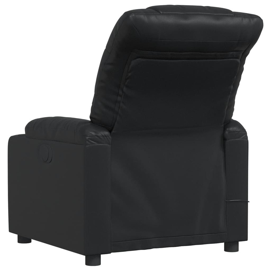 vidaXL Klappbarer Massagesessel in Schwarz aus Kunstleder mit Armlehnen - Bild 3
