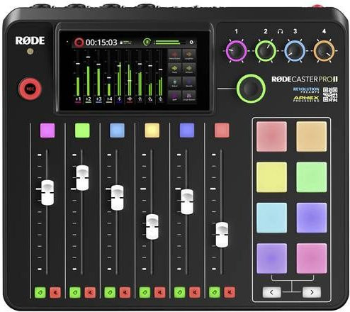 Rode RØDECaster Pro II Mikrofon-Mixer in Schwarz mit Bluetooth und USB-C - Bild 2