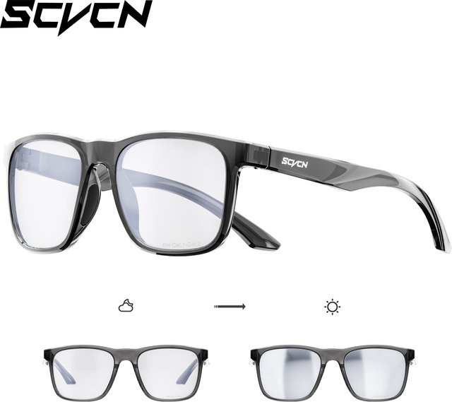 SCVCN Sonnenbrille, Herren, Vollrand, Square, Kunststoff, photochrom - Bild 1