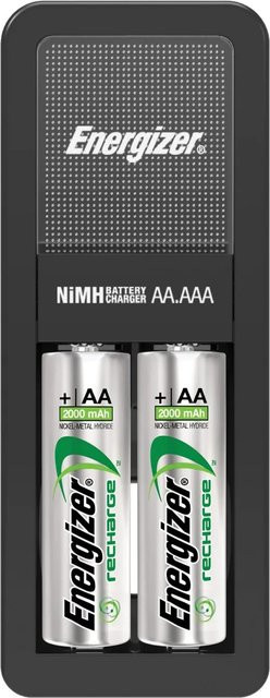 Energizer NiMH-Akku-Ladegerät Mini inklusive 2x AA Akkus mit 2000 mAh - Bild 1