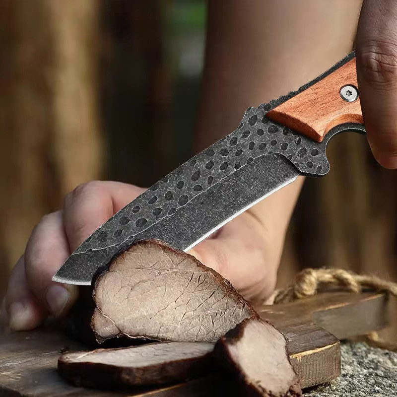 WXCOO Geschmiedetes Küchenmesser zum Entbeinen aus Holz für Fleisch, Fisch, Obst und Gemüse - Bild 2