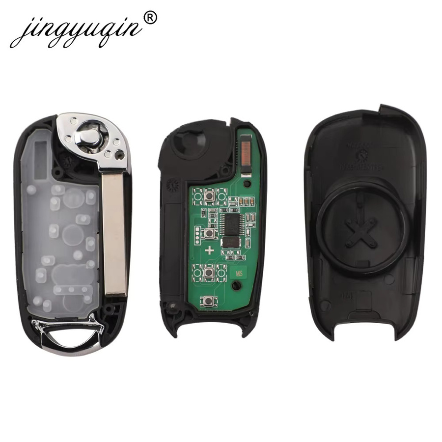 Jingyuqin ID46 Flip Auto Schlüssel Fernbedienung 315/433 MHz in Schwarz für Opel Astra K, Buick Verano, Regal, Excelle GT/XT und LaCrosse mit 3 Tasten - Bild 5