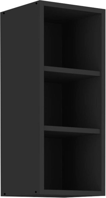 Hängeschrank Regal für deine Küchenzeile in Schwarz matt, Breite: 30 cm - Bild 1
