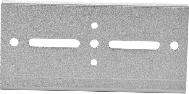 Neoglint Aluminium DIN-Schienen Befestigungsklammer für Relaismontage, Grau matt - Bild 1