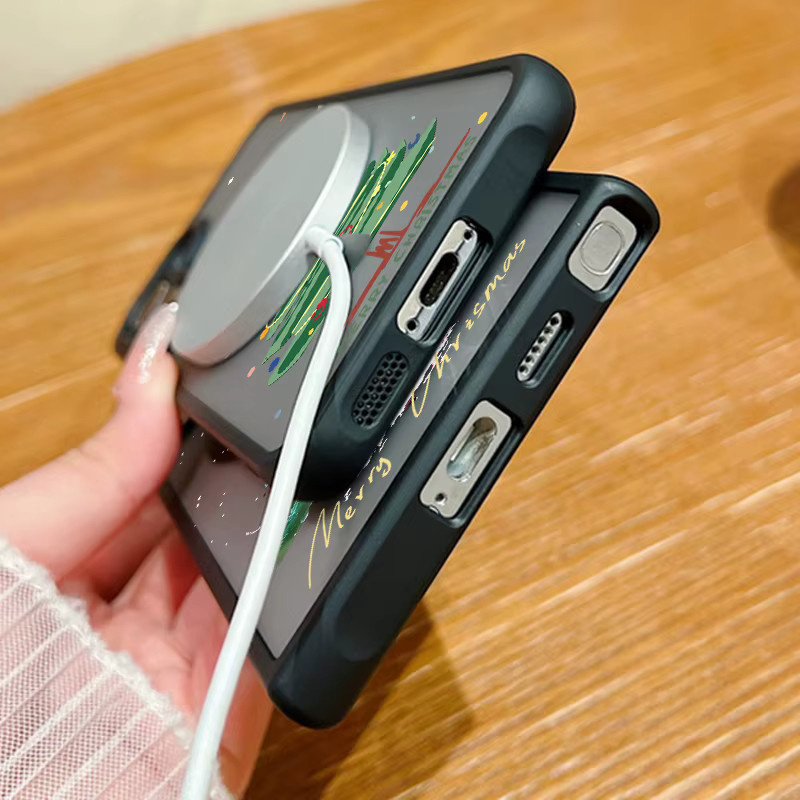 Magnetische Handyhülle mit Muster für Samsung Galaxy S25 Edge S24 S23 S22 Ultra S24 FE S24 Plus, MagSafe kompatibles Cover, Multicolour - Bild 3