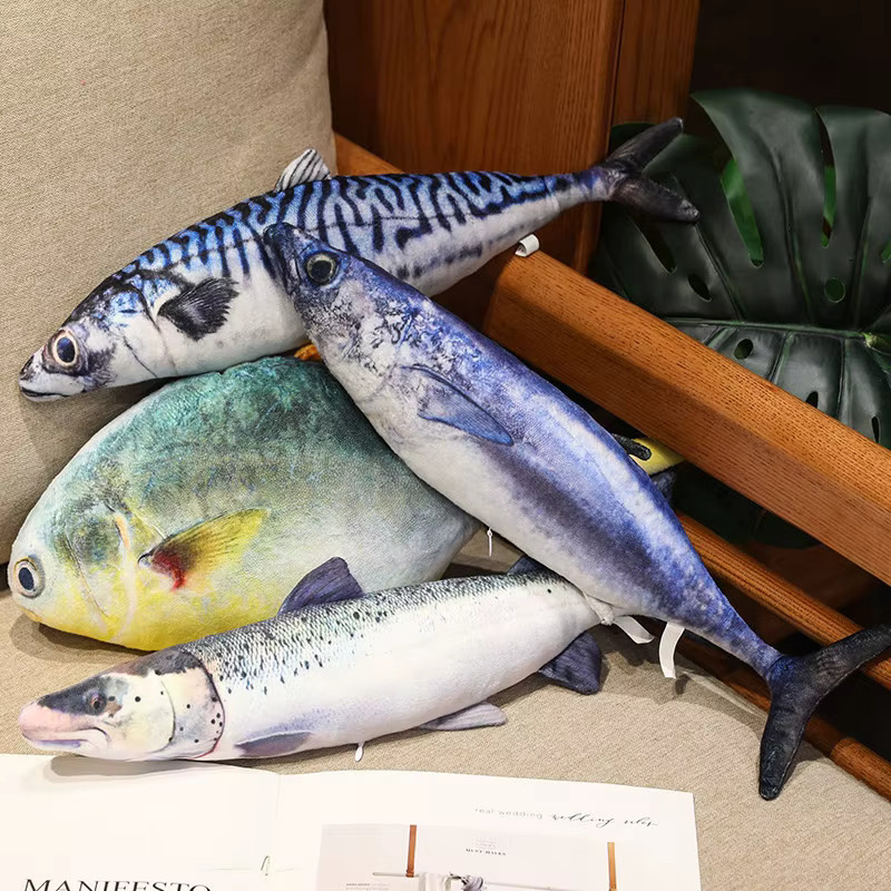 ERBAIWOO Seefisch Plüschtiere, Thunfisch Lachs, Puppe, Meerestiere - Bild 2
