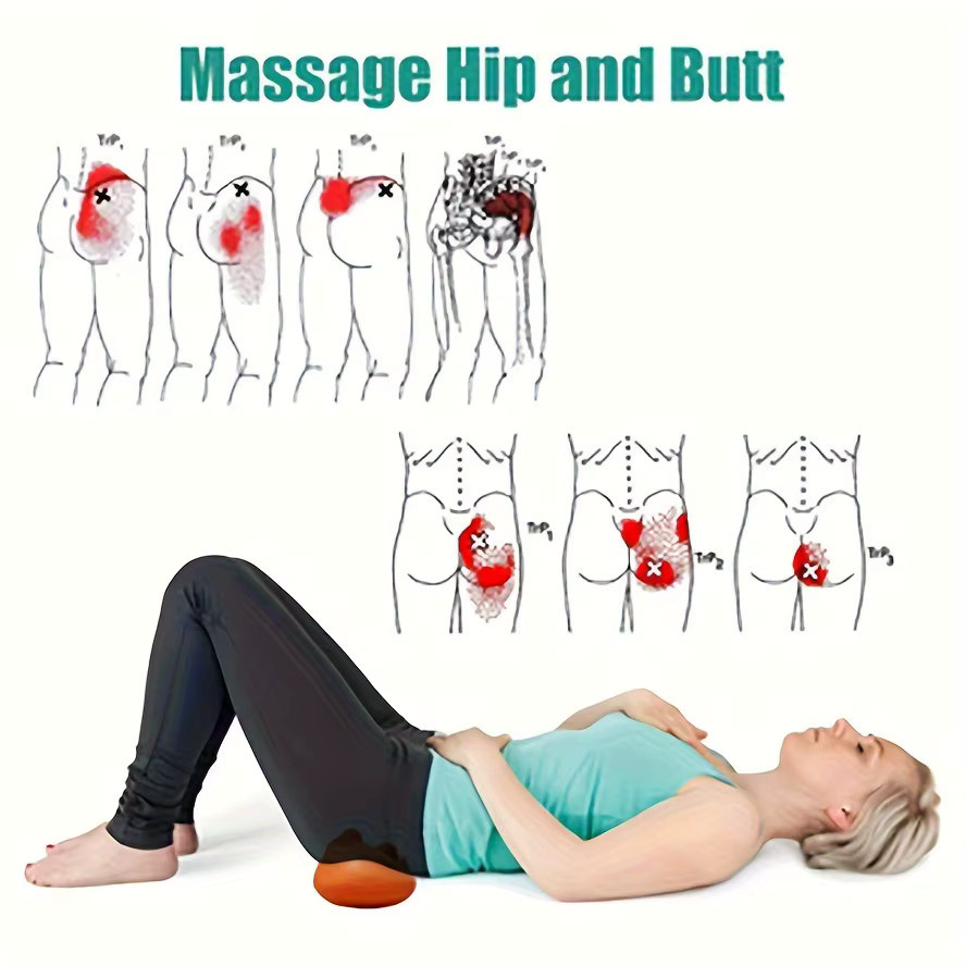 Ganzkörper-Massageroller mit 14 Trigger-Punkten, Orange, Unisex - Bild 3
