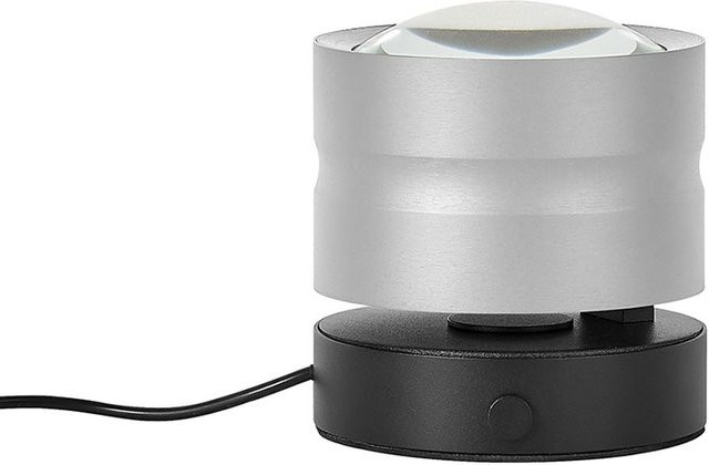 Elements Mika 50461 LED-Tischleuchte aus Aluminium in Silber, dimmbar und verstellbar, warmweiß 2700K - Bild 1