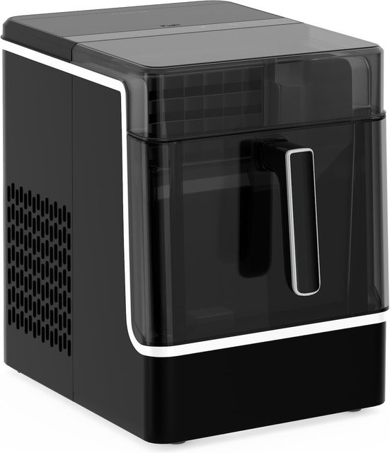Klarstein Ice Lux Eiswürfelmaschine aus Edelstahl in Silber und Schwarz mit Selbstreinigungsfunktion, 23 kg/24 h - Bild 1