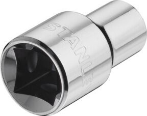 Stanley 1/2 Zoll 6-Kant Stecknuss 10 mm in Silber - Bild 2