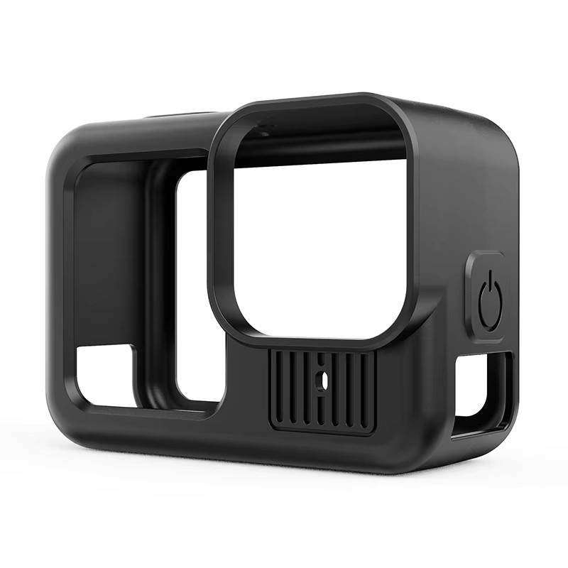 Schützendes Silikonhüllen-Set für GoPro Hero 13 Black inklusive Schutzfolie und Objektivdeckel in Schwarz - Bild 3