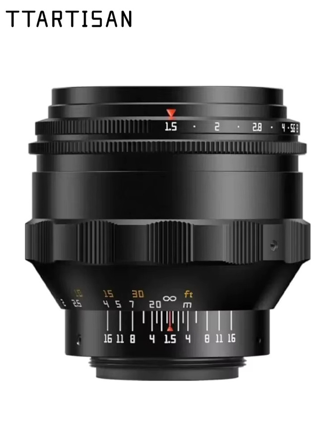 TTArtisan 75mm F1.5 Vollformat-Kameraobjektiv mit Swirly Bokeh für M42-Bajonett in Schwarz - Bild 6
