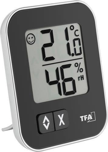TFA Dostmann Digitales Thermo-Hygrometer Moxx Schwarz mit Komfortzonen-Indikator - Bild 1