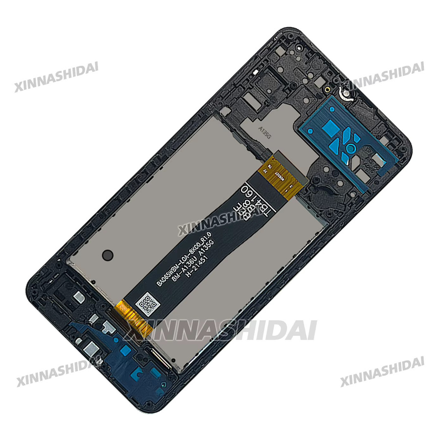 Samsung Galaxy A04s LCD-Display mit Touchscreen Rahmen und Akkuabdeckung in Schwarz - Bild 3