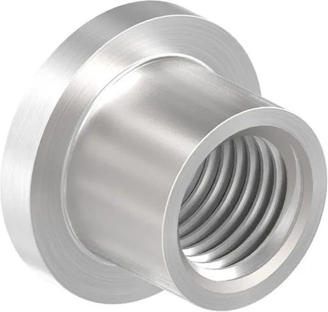 FeNau Gewindehülse aus Edelstahl V2A in Silber für Torband M16 B/T/H: 180 x 180 x 140 mm - Bild 1