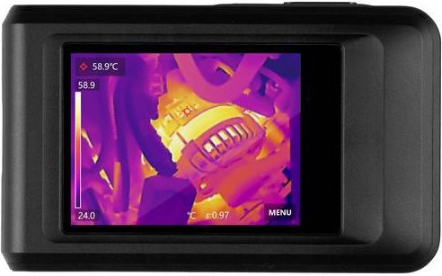 Testboy TV 296 Wärmebildkamera in Schwarz mit Touchscreen, WiFi und Messbereich von -20 bis 400°C (256 x 192 Pixel) - Bild 1