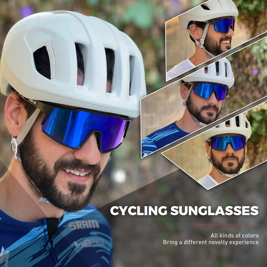 Kapvoe Sonnenbrille Sport, Vollrand, Kunststoff - Bild 3