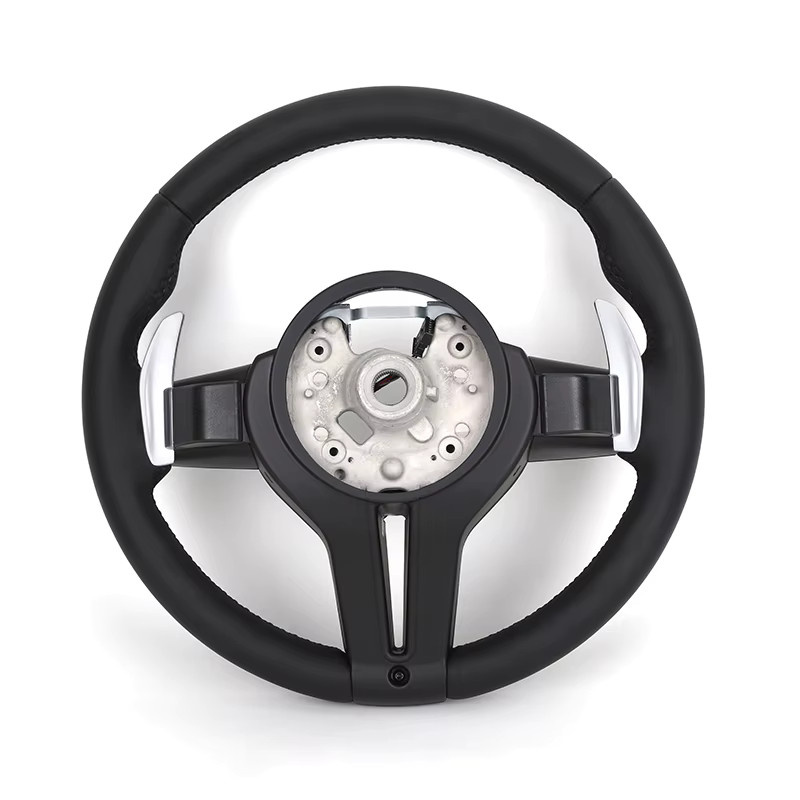 BMW M Sport Lenkrad ohne Schaltwippen in Schwarz für verschiedene BMW Modelle wie F10 F11 F20 F21 F22 F25 F30 F31 F32 F33 F34 F36 X5 F15 F01 F06 F07 F12 F13 M3 M5 - Bild 2