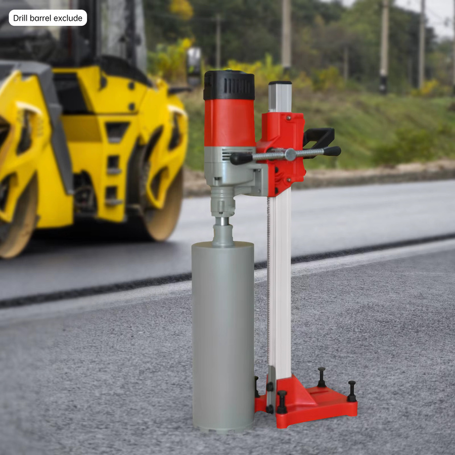 Betonkernbohrmaschine mit Ständer 2300W 220V in Rot für technische Anwendungen und Küchenrohrleitungen - Bild 4