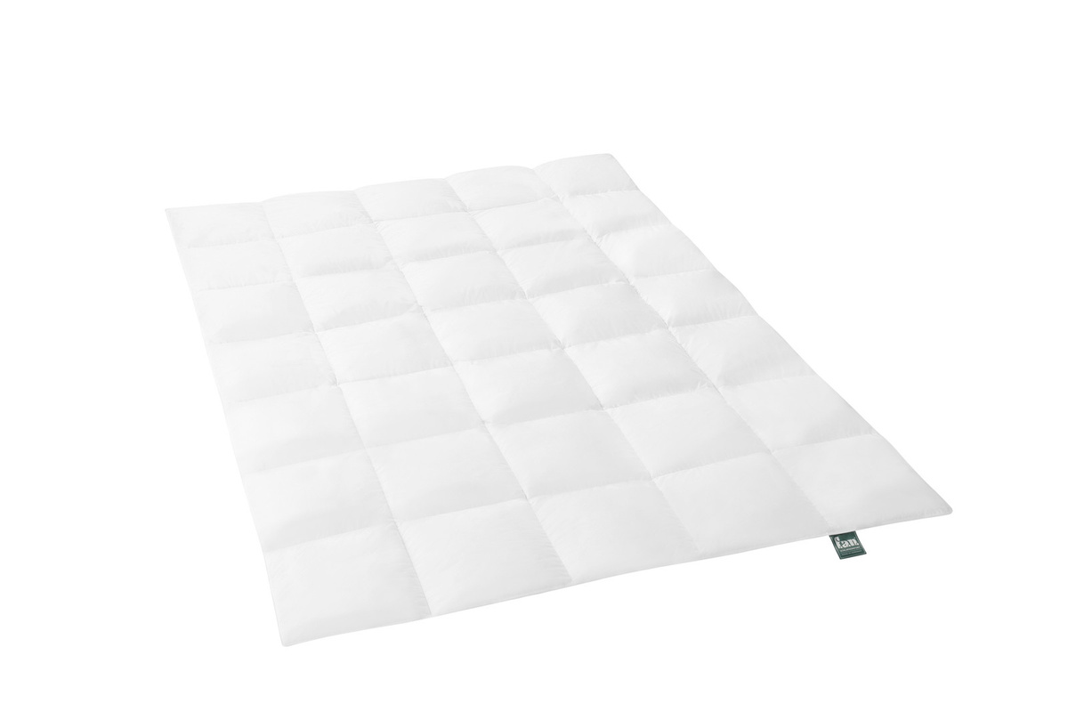 f.a.n. Frankenstolz Bettdecke Alaska Daunen Kassettenbett, B/B: 200 x 200 cm, Weiß - Bild 1
