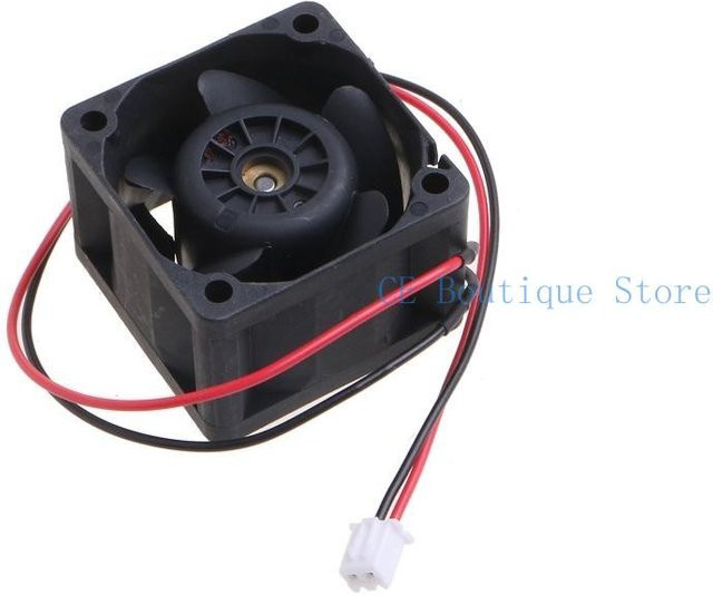 AVC Hochgeschwindigkeits-Server-Lüfter FFB0412UHN, 12 V 1A, 14000 rpm, Doppelkugellager, 2-polig, Schwarz, B/T/H: 4,0 x 4,0 x 2,8 cm - Bild 1