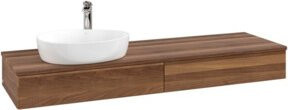 V&B Waschtischunterschrank Antao ohne Frontstruktur, Weiß, B: 160 cm, T: 50 cm - Bild 1