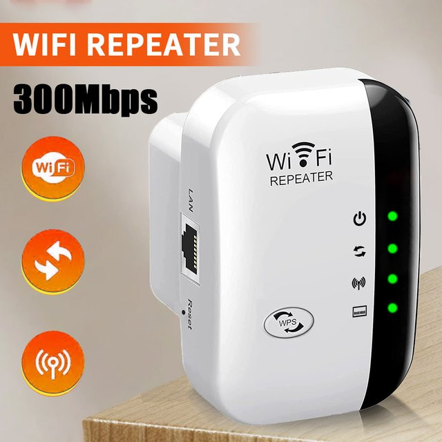 Regaton WLAN Repeater Single-Band 2,4G Wi-Fi Signalverstärker in Weiß - Bild 1