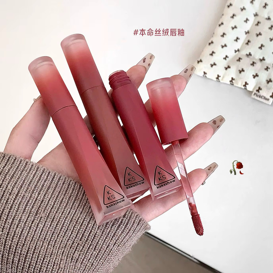 Kakashow Lippenstift, Matter Samt-Lipgloss, Nude, Damen - Bild 2