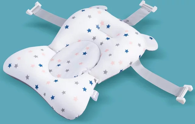 Rutschfeste Baby Badewannenauflage Air Kissen in Weiß für Neugeborene und Säuglinge - Bild 1