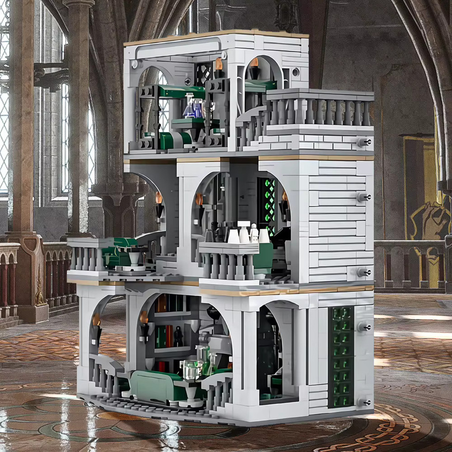 GOBRICKS Harry Potter Slytherin Gemeinschaftsraum und Wohnheim, Baustein Modell - Bild 3