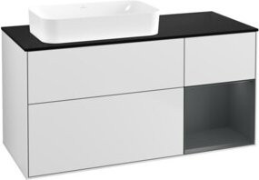 V&B Waschtischunterschrank Finion in Weiß lackiert, Breite: 120 cm, Tiefe: 60 cm - Bild 1