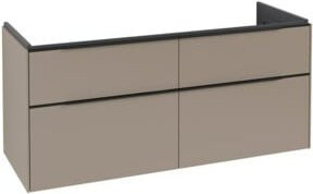 Villeroy & Boch Waschtischunterschrank Subway 3.0 in Blau und Beige, Wandmontage mit LED-Beleuchtung und internen Schubladen, B/T/H: 127,2 x 57,6 x 47,8 cm - Bild 1