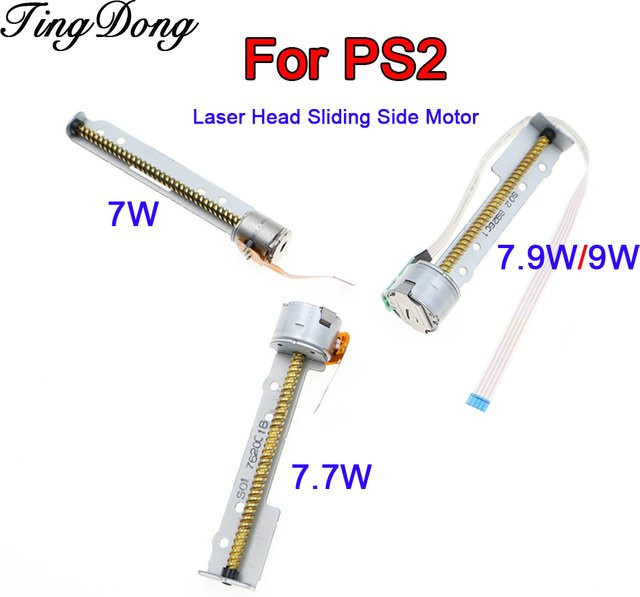 TingDong Laserkopf-Schiebemotor Ersatzteil für PS2 Slim Konsole in Silber - Bild 1