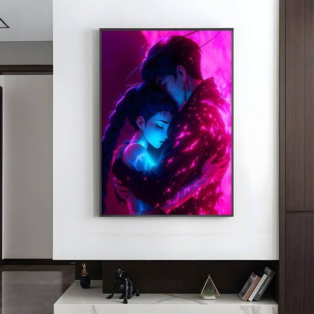 KPOP Dämonenjäger Poster HD Kunst Wanddeko wasserfest, B: 15 cm, H: 20 cm - Bild 1