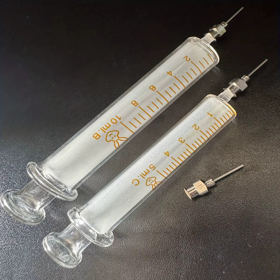 Metall-Flussmittelspritze mit Glasfass für die Mobiltelefon-Reparatur und BGA-Leiterplattenmontage, transparent, 5 ml und 10 ml - Bild 2