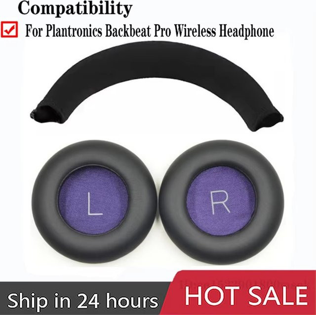 Plantronics Backbeat Pro Ersatz-Ohrpolster für drahtlose Kopfhörer, Ohrpads aus Schaumstoff als Zubehör - Bild 1