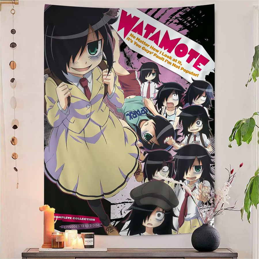 Potdemiel Anime Wandteppich K-Kuroki Tomoko Tarot Hippie Wandbehang Multicolor - Bild 4