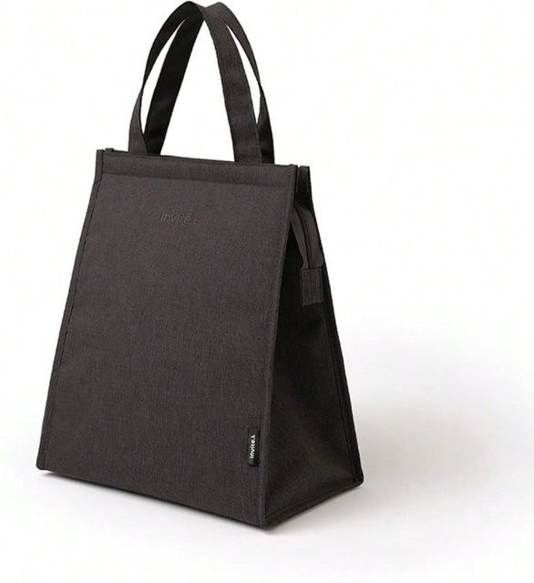 Thermoisolierte Bento-Tasche von XYNN aus Aluminiumfolie, tragbare Lunchbox-Tasche in Schwarz und Bunt - Bild 1