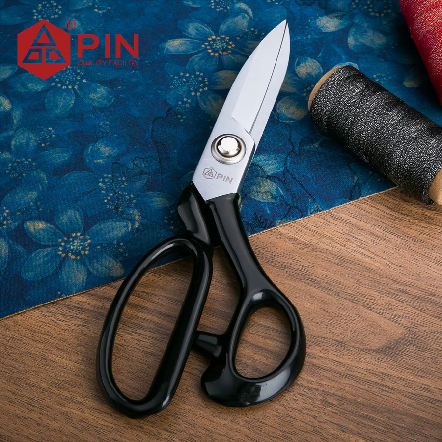 Professionelle Schneiderschere ZGMn13 aus Manganstahl für Stoff und Leder, ergonomisch mit 4 Stufen, Länge: 22,0 cm - Bild 4