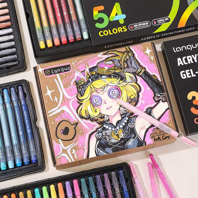 Languo Kunstmarker Set für Acrylmalerei Plus-Version mit 90 Farben in Multicolour - Bild 3