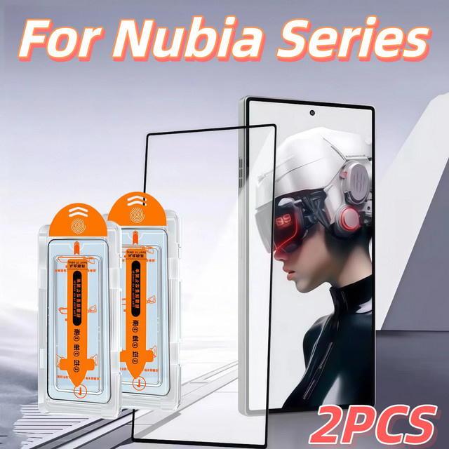 2 Stück HD-Displayschutzfolie aus gehärtetem Glas für ZTE Nubia Z50 Ultra, Z60 Ultra, Z70 Ultra und Z70S Ultra, transparent - Bild 1